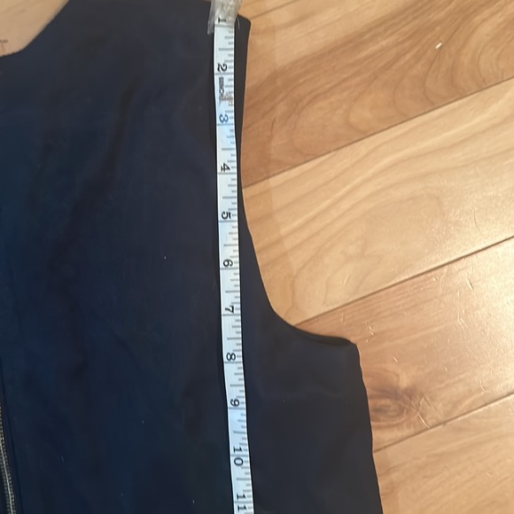 Fashion Union Faux Suede Layered Crop Aline Dress blue size xs - Picture 14 of 14